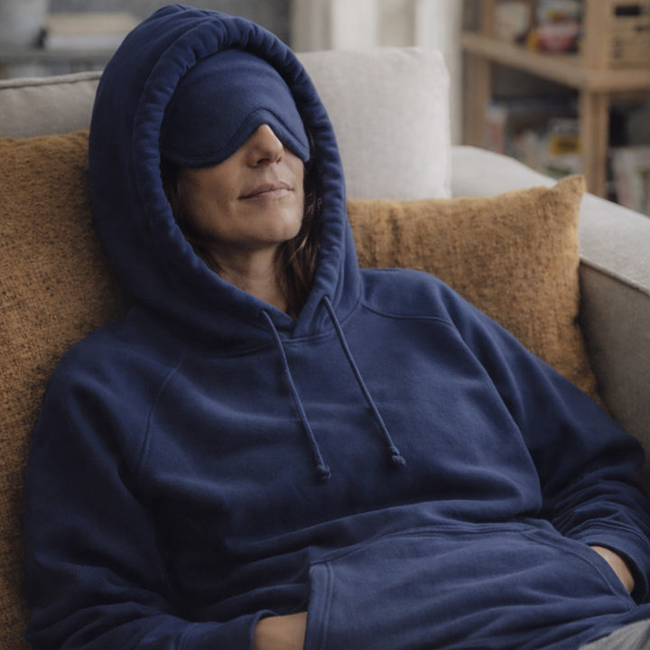 The Original Built-In Eye Mask Travel Hoodie