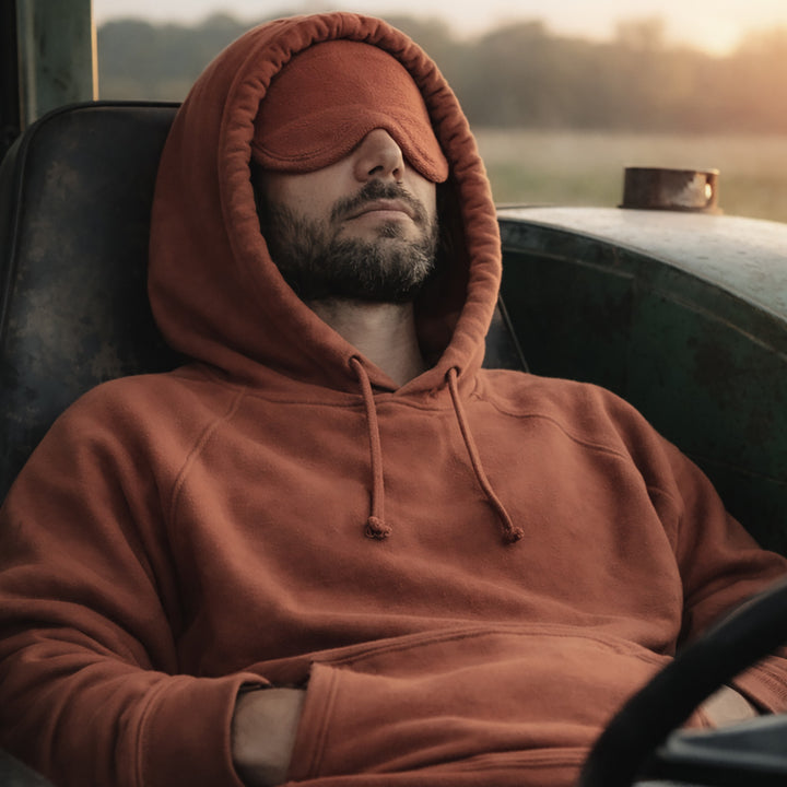 The Original Built-In Eye Mask Travel Hoodie