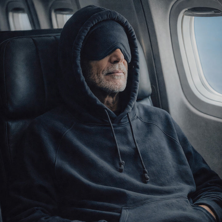 The Original Built-In Eye Mask Travel Hoodie