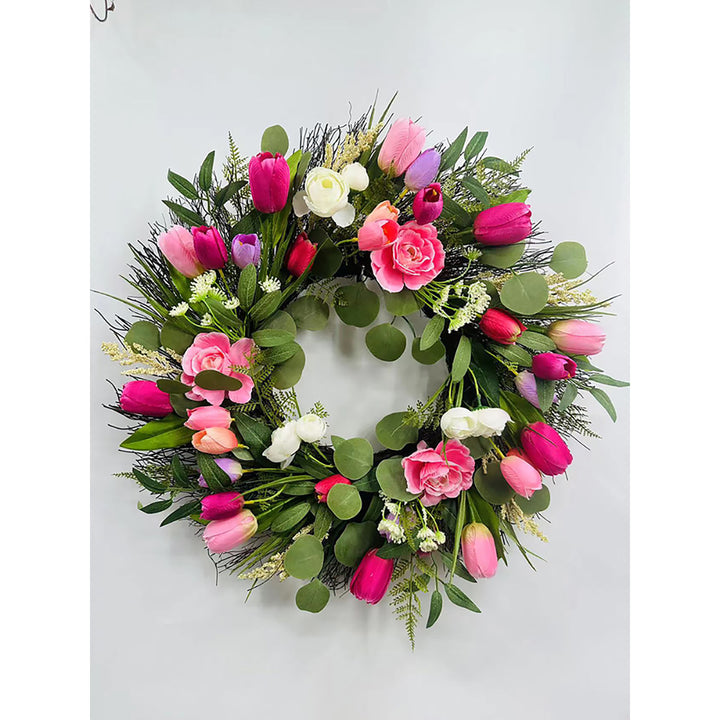 24'' Solar LED Wreath