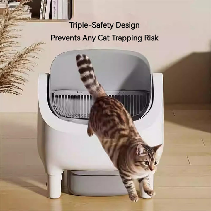 Odor Control Self-Cleaning Kitty Litter Box