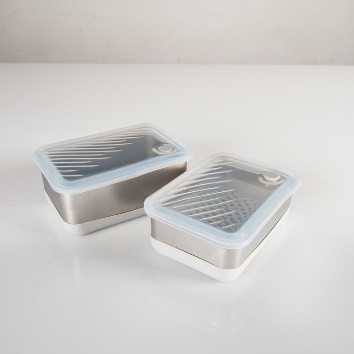 Microwave Safe Stainless Steel Set