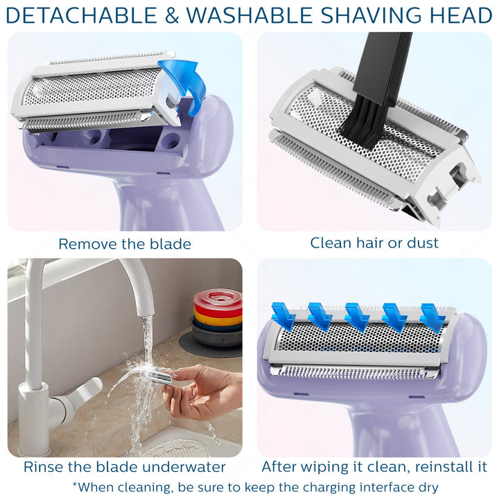 Women's Wet and Dry Electric Razor