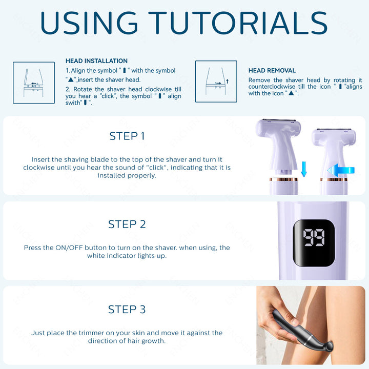 Women's Wet and Dry Electric Razor