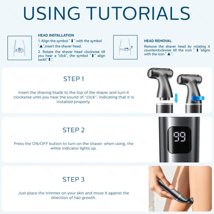 Women's Wet and Dry Electric Razor