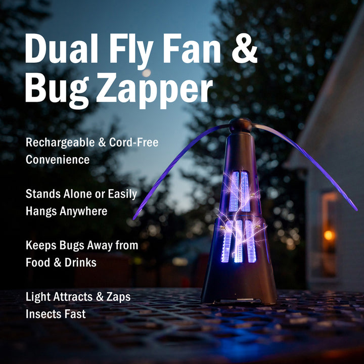 2-in-1 Fly Fan + Zapper (Set of 2)