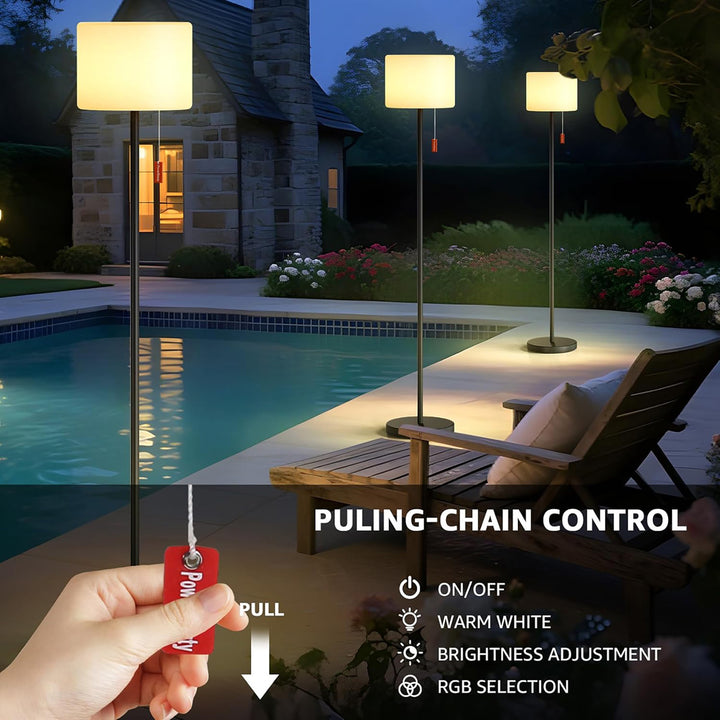 Solar Rechargeable LED Outdoor Floor Lamp
