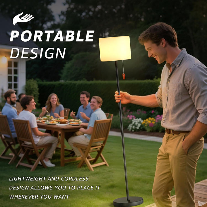 Solar Rechargeable LED Outdoor Floor Lamp