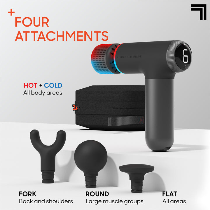 Sharper Image PowerBoost Pro Plus Hot and Cold Compact Massage Gun