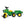 John Deere 3-Wheeled Pedal Tractor With Trailer