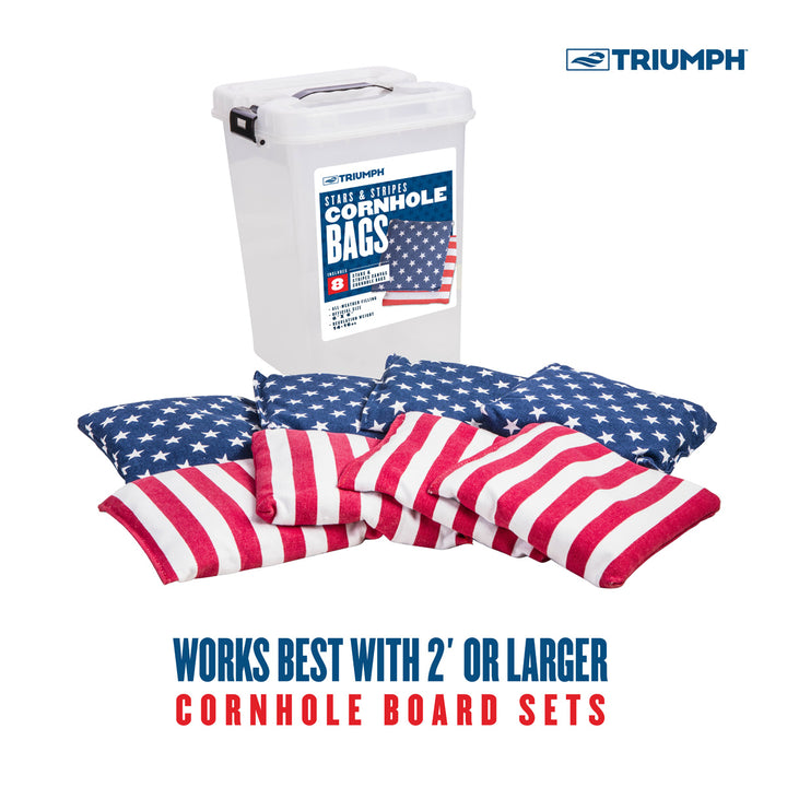 Patriotic Corn Hole Bags (8-Pack)