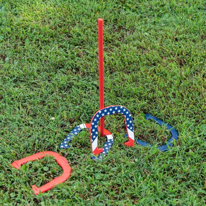 Patriotic Forged Horseshoes