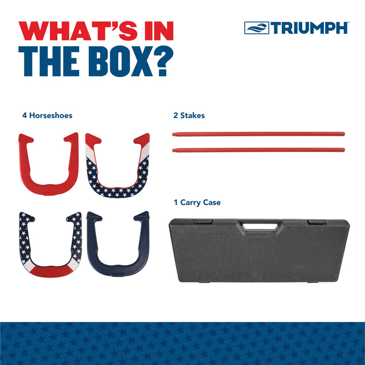 Patriotic Forged Horseshoes
