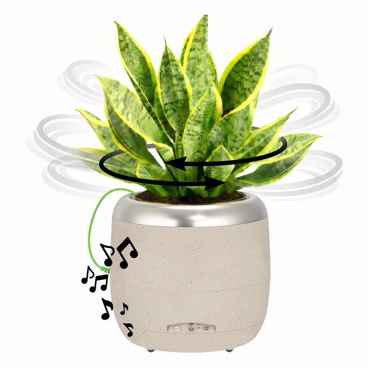 Interactive 4'' Smart Plant Pot with Speaker
