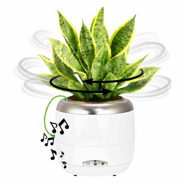 Interactive 6'' Smart Plant Pot with Speaker