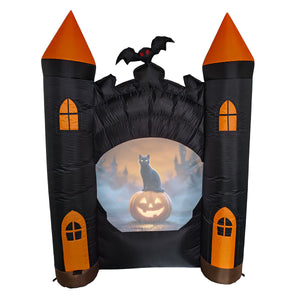 7' Animated Inflatable Haunted Castle