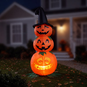 Inflatable 6' Stack Animated Jack-O-Lantern