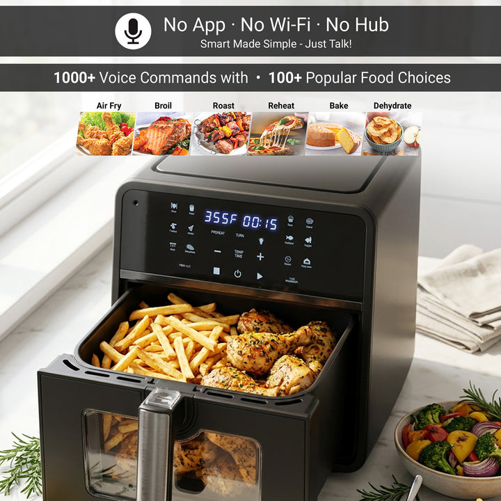 Voice-Controlled 10-Qt. Air Fryer