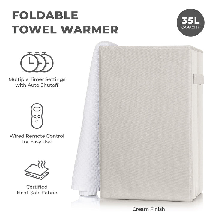 35L Foldable Towel Warmer with Timer