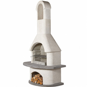 Deluxe Outdoor Fireplace and BBQ