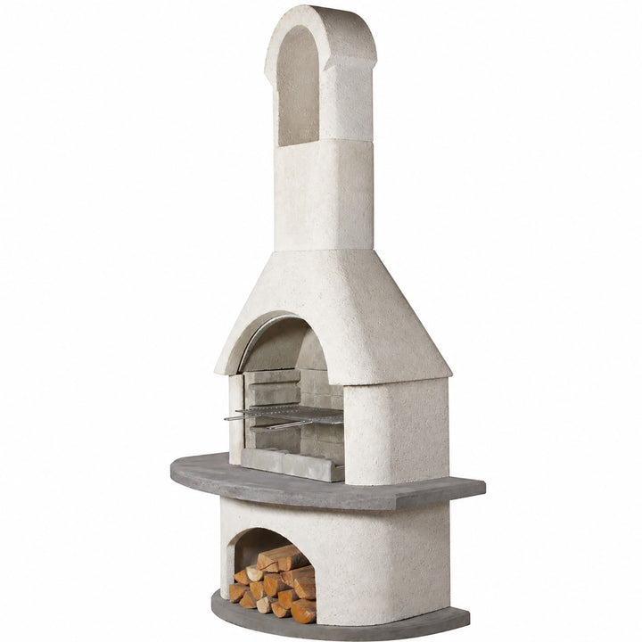 Deluxe Outdoor Fireplace and BBQ