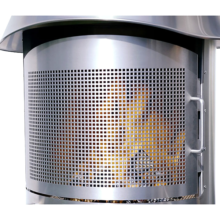 Deluxe Stainless Steel Outdoor Fireplace and BBQ