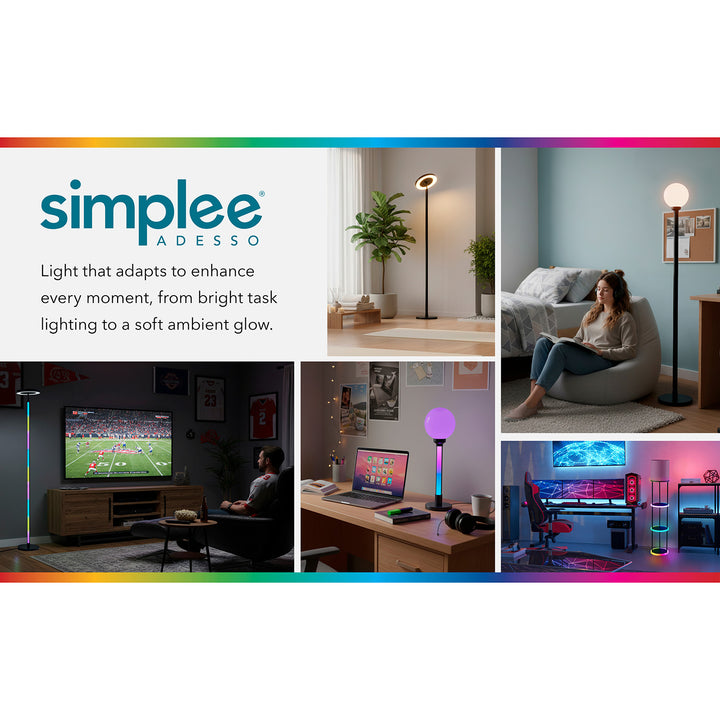 Music Sync RGB Torchiere Lamp