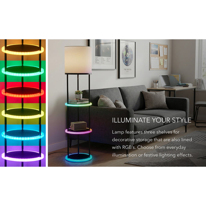 Music Sync RGB Shelf Floor Lamp
