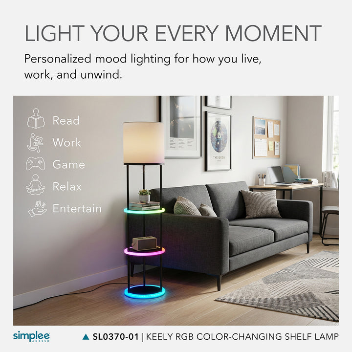 Music Sync RGB Shelf Floor Lamp