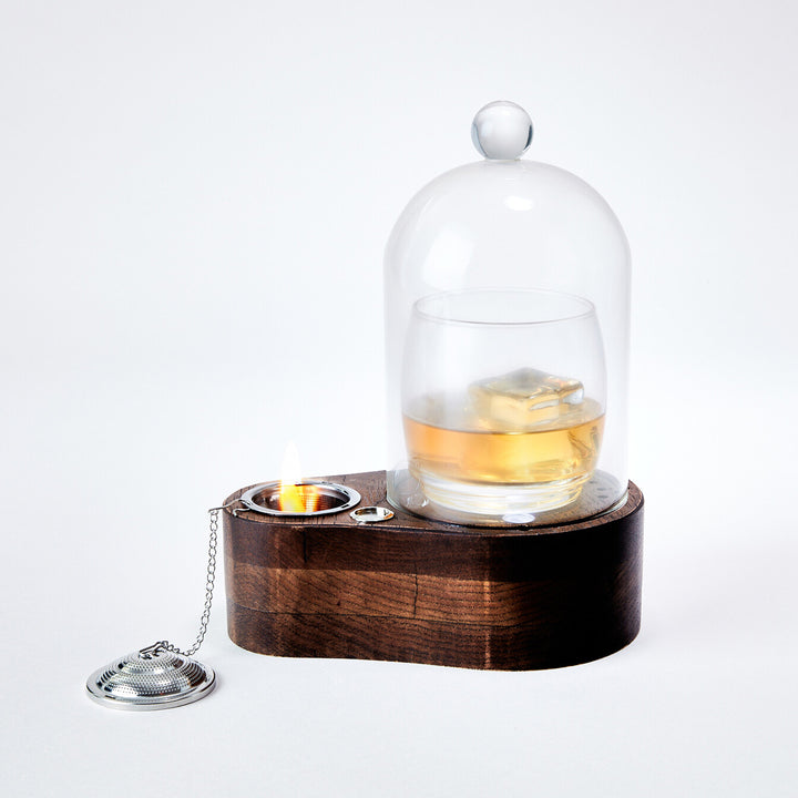 Glass Cocktail Cloche and Smoker Set