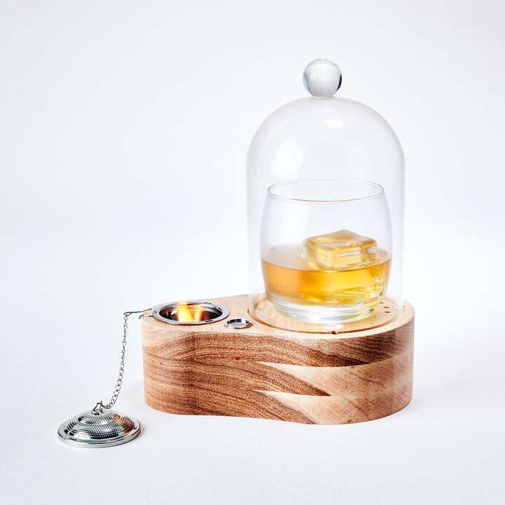 Glass Cocktail Cloche and Smoker Set