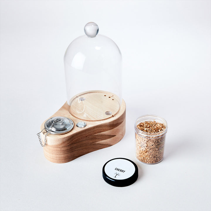Glass Cocktail Cloche and Smoker Set