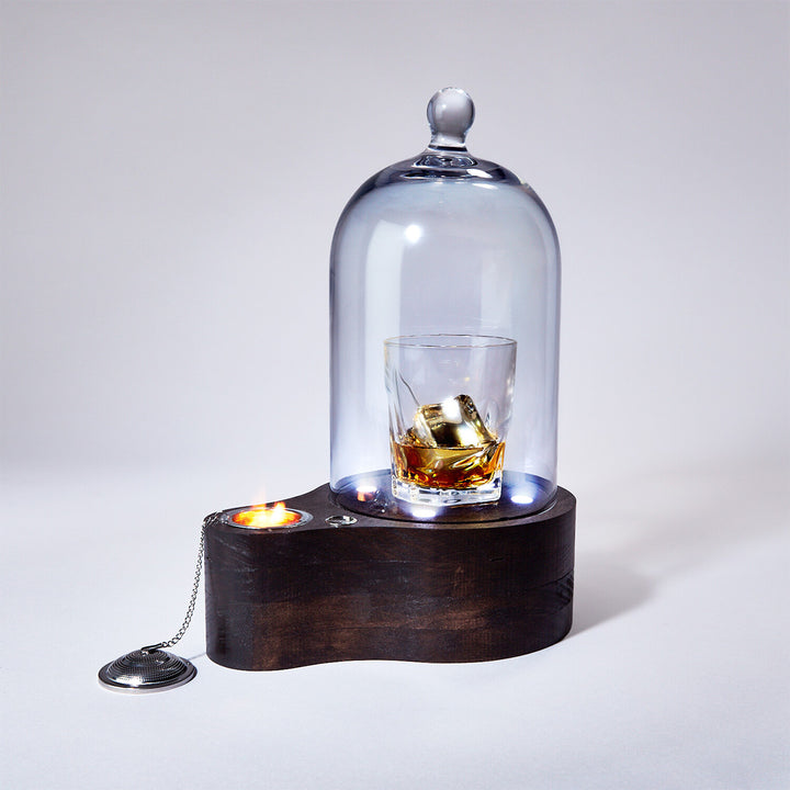 Glass Cocktail Cloche and Smoker Set