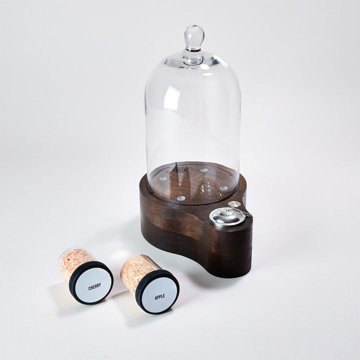 Glass Cocktail Cloche and Smoker Set