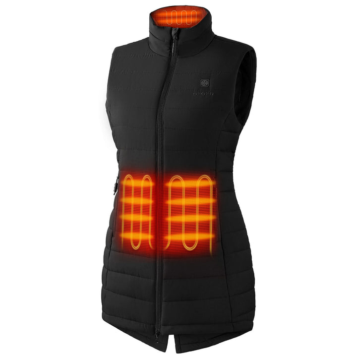 Women's Heated Long Puffer Vest