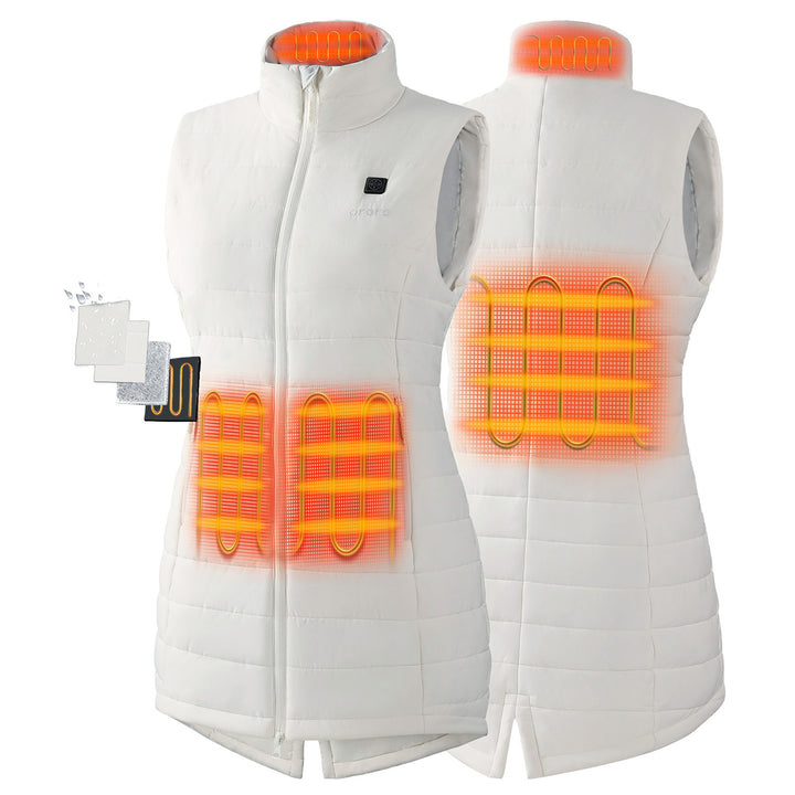 Women's Heated Long Puffer Vest