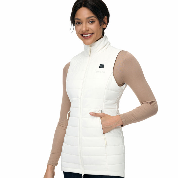 Women's Heated Long Puffer Vest