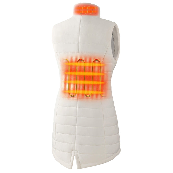 Women's Heated Long Puffer Vest
