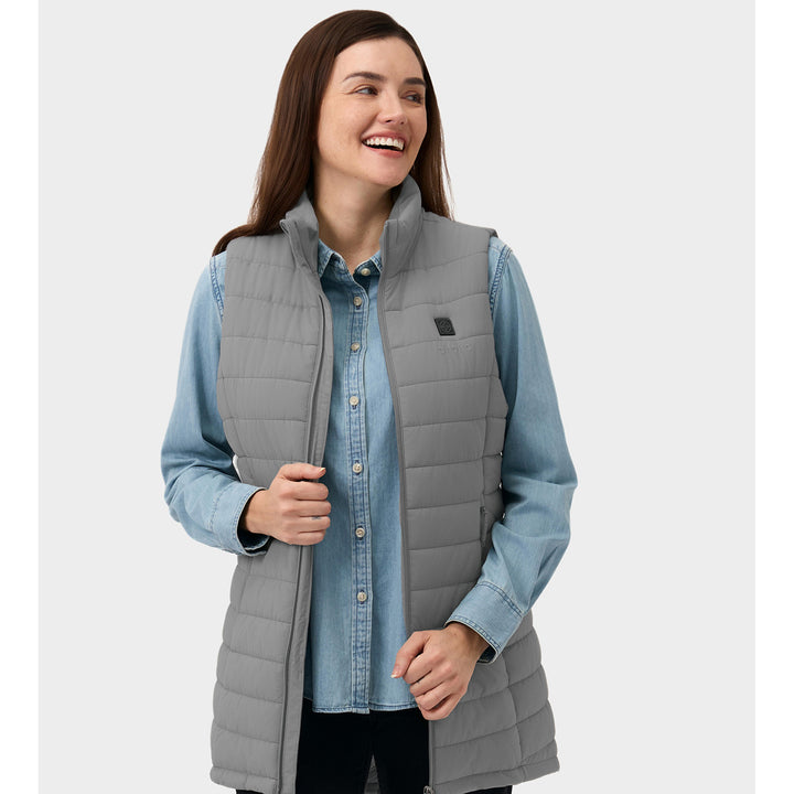 Women's Heated Long Puffer Vest