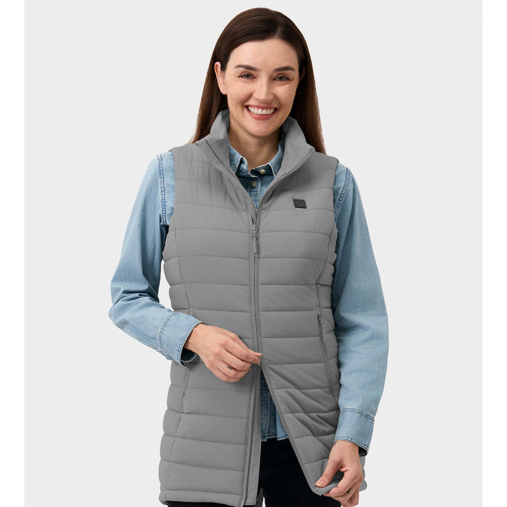 Women's Heated Long Puffer Vest