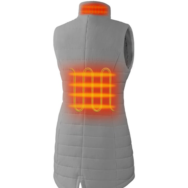 Women's Heated Long Puffer Vest