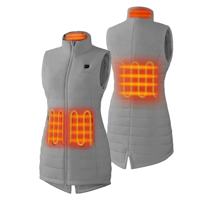 Women's Heated Long Puffer Vest