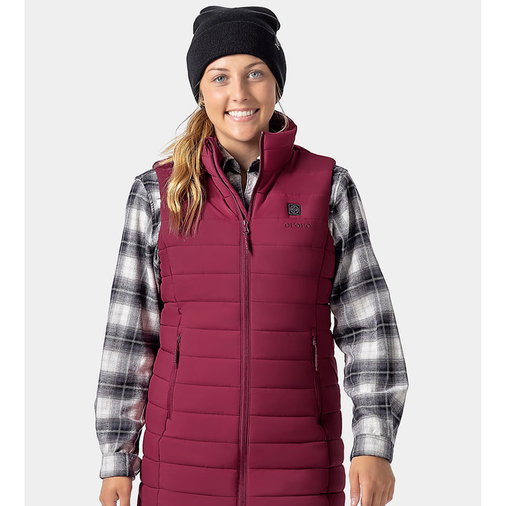 Women's Heated Long Puffer Vest
