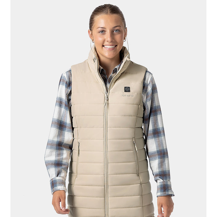 Women's Heated Long Puffer Vest