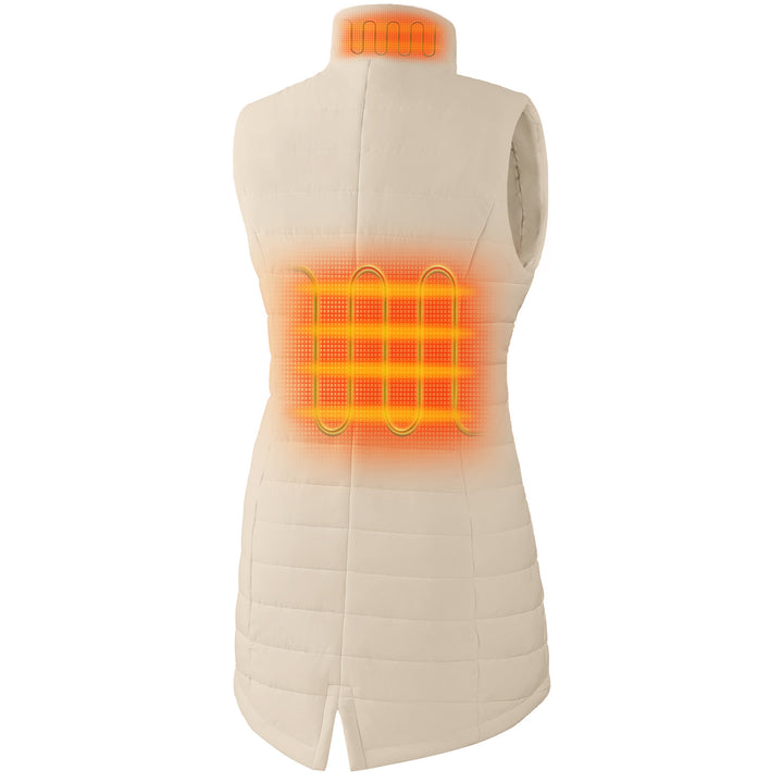 Women's Heated Long Puffer Vest