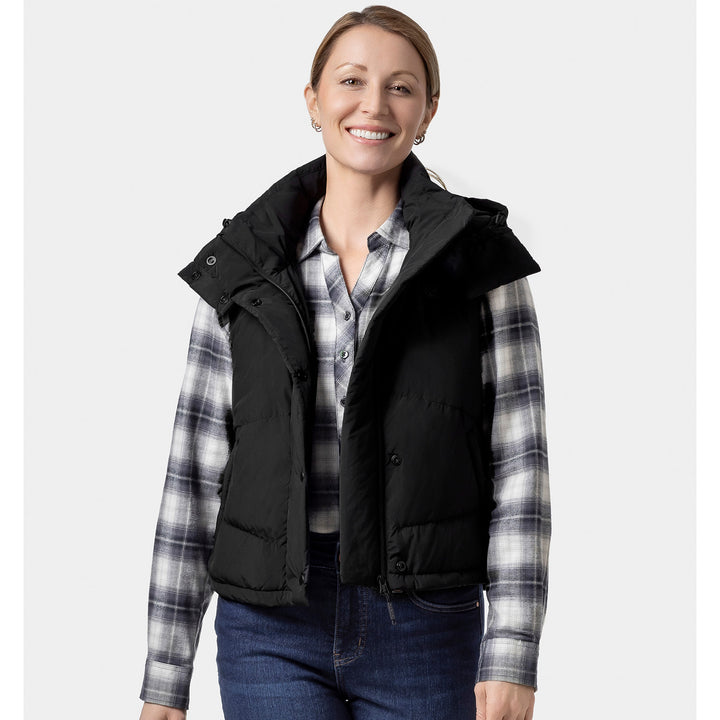 Women's Heated Hooded Down Vest