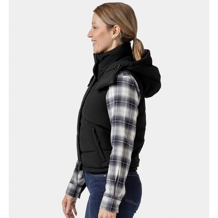 Women's Heated Hooded Down Vest