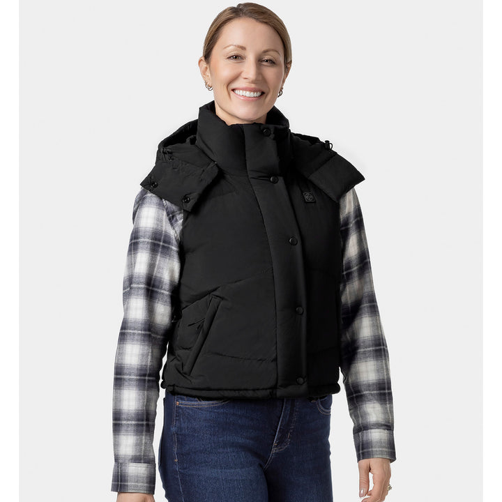 Women's Heated Hooded Down Vest