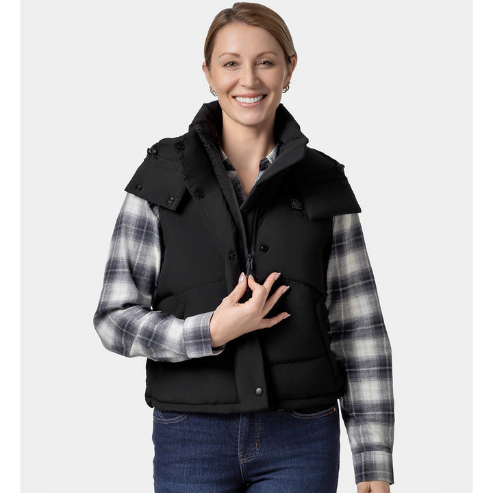 Women's Heated Hooded Down Vest