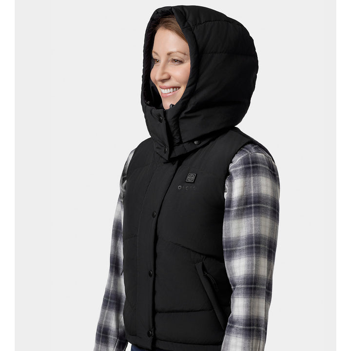 Women's Heated Hooded Down Vest